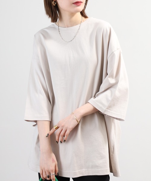 SO(エスオー)の「カットソー(Tシャツ/カットソー・レディース・ホワイト/ブラック/グレイッシュベージュ・F)」の19枚目の写真