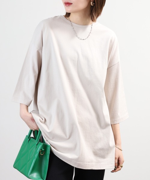 SO(エスオー)の「カットソー(Tシャツ/カットソー・レディース・ホワイト/ブラック/グレイッシュベージュ・F)」の20枚目の写真