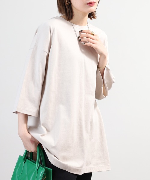 SO(エスオー)の「カットソー(Tシャツ/カットソー・レディース・ホワイト/ブラック/グレイッシュベージュ・F)」の21枚目の写真