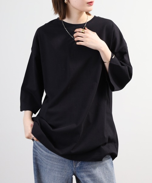SO(エスオー)の「カットソー(Tシャツ/カットソー・レディース・ホワイト/ブラック/グレイッシュベージュ・F)」の14枚目の写真