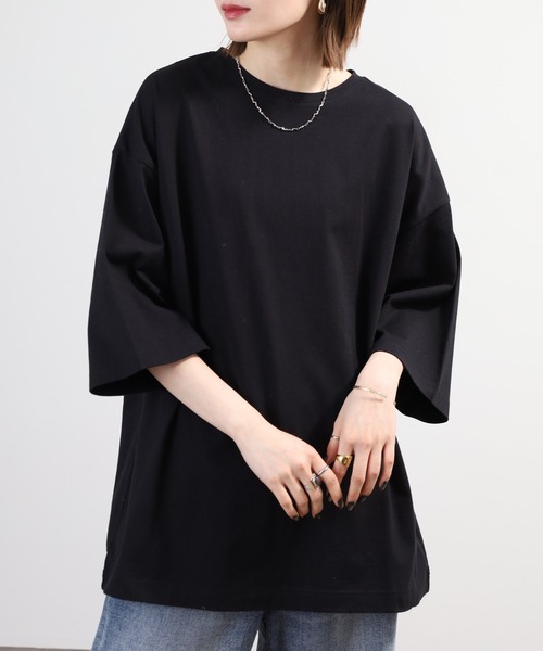 SO(エスオー)の「カットソー(Tシャツ/カットソー・レディース・ホワイト/ブラック/グレイッシュベージュ・F)」の15枚目の写真