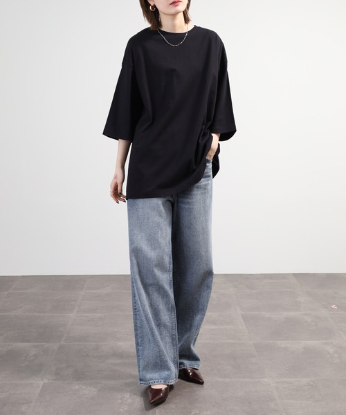 SO(エスオー)の「カットソー(Tシャツ/カットソー・レディース・ホワイト/ブラック/グレイッシュベージュ・F)」の16枚目の写真