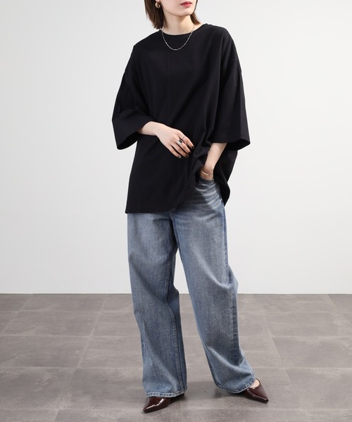 SO(エスオー)の「カットソー(Tシャツ/カットソー・レディース・ホワイト/ブラック/グレイッシュベージュ・F)」の17枚目の写真