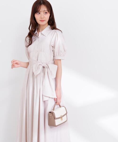 PROPORTION BODY DRESSING(プロポーションボディドレッシング)の「レイヤードカラーシャツワンピース / 1216140407(ワンピース・レディース・ブルー/ベージュ系その他/ネイビー・SMALL/P/S/MEDIUM)」の2枚目の写真