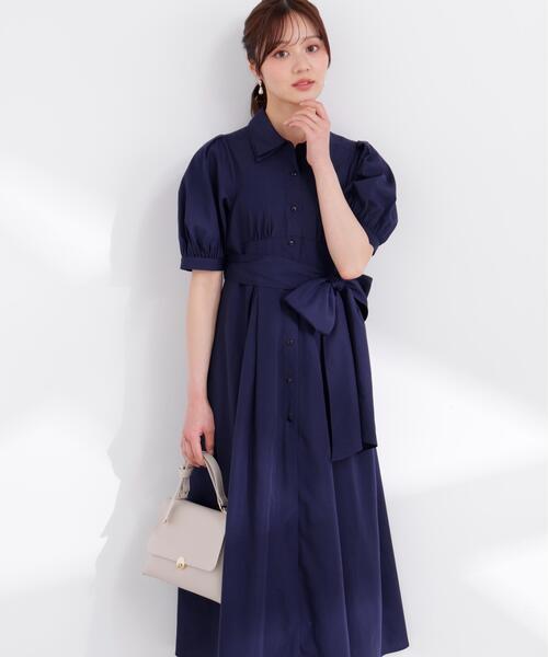 PROPORTION BODY DRESSING(プロポーションボディドレッシング)の「レイヤードカラーシャツワンピース / 1216140407(ワンピース・レディース・ブルー/ベージュ系その他/ネイビー・SMALL/P/S/MEDIUM)」の3枚目の写真