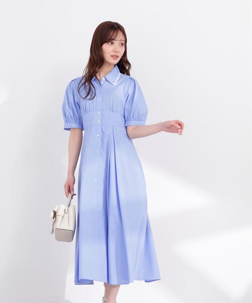 PROPORTION BODY DRESSING(プロポーションボディドレッシング)の「レイヤードカラーシャツワンピース / 1216140407(ワンピース・レディース・ブルー/ベージュ系その他/ネイビー・SMALL/P/S/MEDIUM)」の4枚目の写真