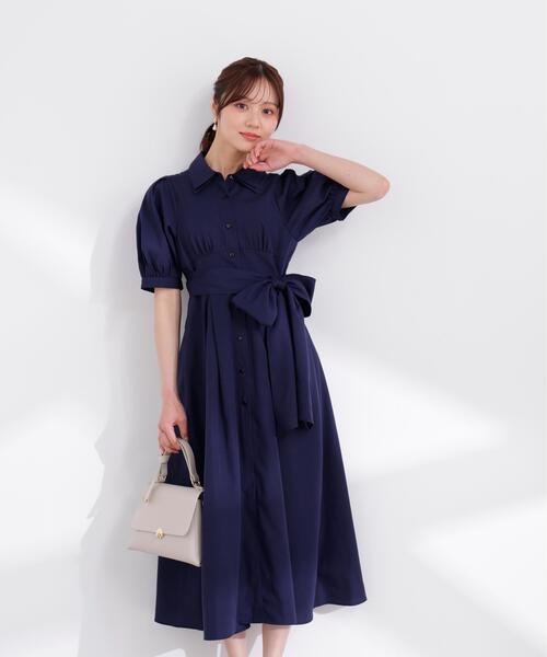 PROPORTION BODY DRESSING(プロポーションボディドレッシング)の「レイヤードカラーシャツワンピース / 1216140407(ワンピース・レディース・ブルー/ベージュ系その他/ネイビー・SMALL/P/S/MEDIUM)」の19枚目の写真