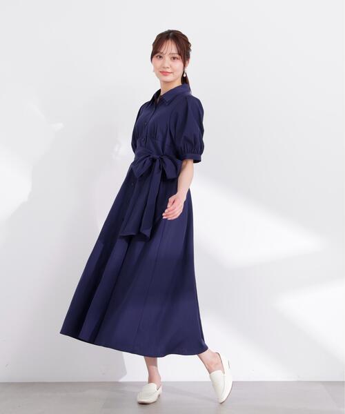PROPORTION BODY DRESSING(プロポーションボディドレッシング)の「レイヤードカラーシャツワンピース / 1216140407(ワンピース・レディース・ブルー/ベージュ系その他/ネイビー・SMALL/P/S/MEDIUM)」の20枚目の写真