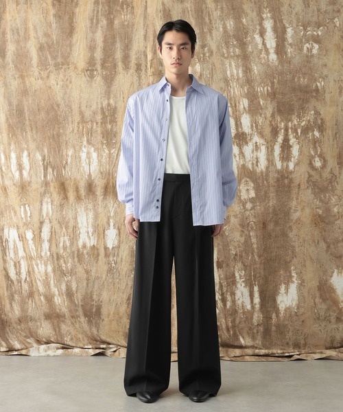 HARE(ハレ)の「【NARRIL】Classic Shirts(シャツ/ブラウス・メンズ・ホワイト系その他/ライトブルー/ブラック・MEDIUM/SMALL)」の18枚目の写真