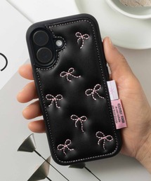 キルティング」に該当するスマホケース/カバー（ブラック/黒色系