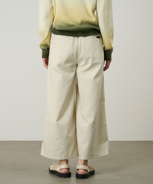 Gramicci(グラミチ)の「Gramicci/グラミチ T/C TWILL BAGGY PANT バギーパンツ ワイドパンツ フロントタック ベルト内蔵 秋 秋服 2026年秋冬(チノパンツ・レディース・チャコールグレー/アイボリー/ブラック/ベージュ・M/L/S)」の14枚目の写真