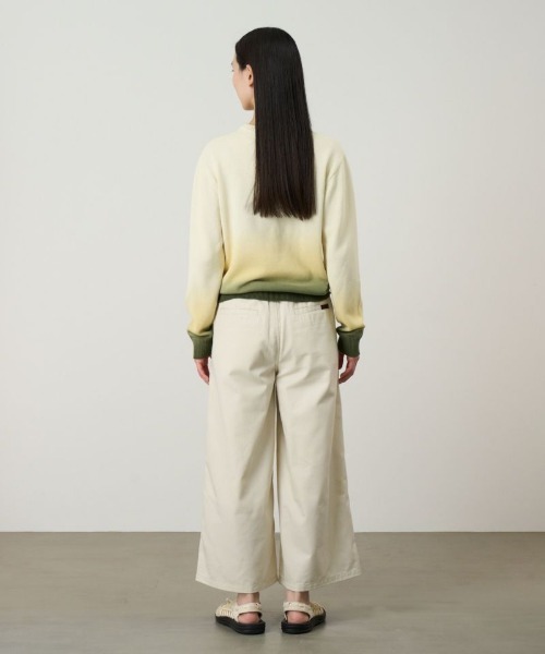 Gramicci(グラミチ)の「Gramicci/グラミチ T/C TWILL BAGGY PANT バギーパンツ ワイドパンツ フロントタック ベルト内蔵 秋 秋服 2026年秋冬(チノパンツ・レディース・チャコールグレー/アイボリー/ブラック/ベージュ・M/L/S)」の6枚目の写真