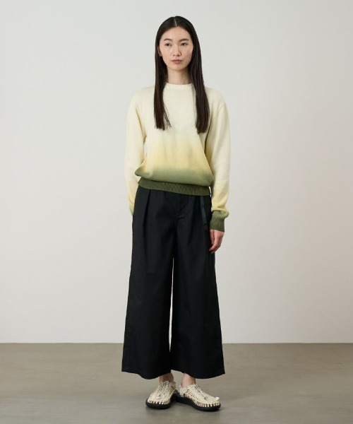 Gramicci(グラミチ)の「Gramicci/グラミチ T/C TWILL BAGGY PANT バギーパンツ ワイドパンツ フロントタック ベルト内蔵 秋 秋服 2026年秋冬(チノパンツ・レディース・チャコールグレー/アイボリー/ブラック/ベージュ・M/L/S)」の8枚目の写真