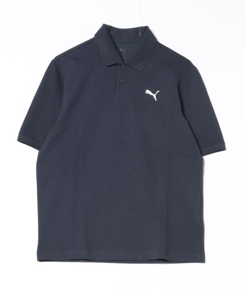 PUMA（プーマ）の「《PUMA》ESS スモール プーマロゴ ピケポロシャツ（ポロシャツ・メンズ・ホワイト/ブラック/ネイビー/ヘザーグレー・S/M/L/XL/XXL）」の4枚目の写真