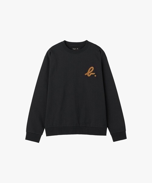 agnes b.(アニエスベー)の「"b."ロゴ コットン 長袖 スウェット(Tシャツ/カットソー・レディース・ブルー系その他・XL/L/M/S)」の1枚目の写真