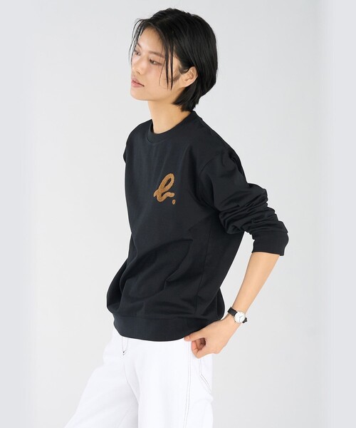 agnes b.(アニエスベー)の「"b."ロゴ コットン 長袖 スウェット(ジャージ・レディース・ブルー系その他・XL/L/M/S)」の4枚目の写真