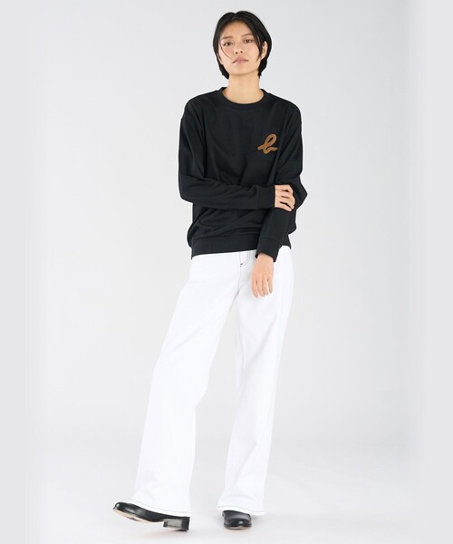 agnes b.(アニエスベー)の「"b."ロゴ コットン 長袖 スウェット(ジャージ・レディース・ブルー系その他・XL/L/M/S)」の6枚目の写真