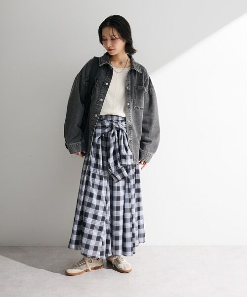 Green Parks(グリーンパークス)の「袖チュールリブプルオーバー(Tシャツ/カットソー・レディース・オレンジ/その他7/ブラック/アイボリー・FREE)」の5枚目の写真