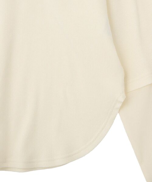 Green Parks(グリーンパークス)の「袖チュールリブプルオーバー(Tシャツ/カットソー・レディース・オレンジ/その他7/ブラック/アイボリー・FREE)」の16枚目の写真
