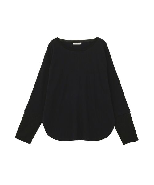 Green Parks(グリーンパークス)の「袖チュールリブプルオーバー(Tシャツ/カットソー・レディース・オレンジ/その他7/ブラック/アイボリー・FREE)」の12枚目の写真