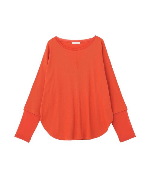 Green Parks(グリーンパークス)の「袖チュールリブプルオーバー(Tシャツ/カットソー・レディース・オレンジ/その他7/ブラック/アイボリー・FREE)」の11枚目の写真