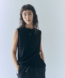 me.（ミードット）の「【 me. / ミードット 】washable silk jersey タンクトップ　me-25413　HPI（タンクトップ）」