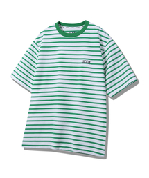 WAVYストライプ半袖Tシャツ (JQ5TSU121GN)