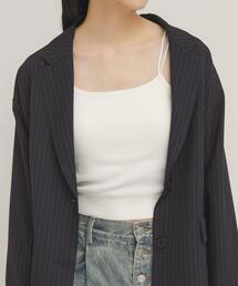 KBF | ダブルストラップクロップドキャミソール(キャミソール)