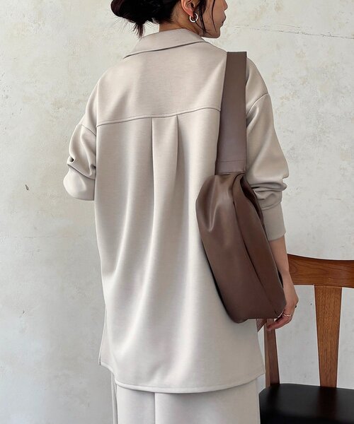 un dix cors（アンディコール）の「スキッパーセットアップ（ワンピース・レディース・アイボリー/グレイッシュベージュ/カーキ・FREE）」の22枚目の写真