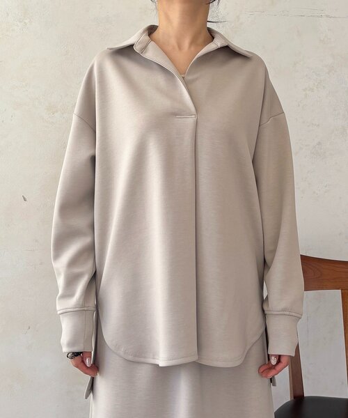 un dix cors（アンディコール）の「スキッパーセットアップ（ワンピース・レディース・アイボリー/グレイッシュベージュ/カーキ・FREE）」の20枚目の写真