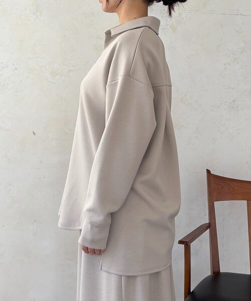 un dix cors（アンディコール）の「スキッパーセットアップ（ワンピース・レディース・アイボリー/グレイッシュベージュ/カーキ・FREE）」の19枚目の写真