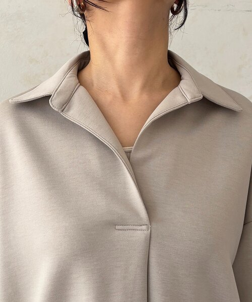 un dix cors（アンディコール）の「スキッパーセットアップ（ワンピース・レディース・アイボリー/グレイッシュベージュ/カーキ・FREE）」の17枚目の写真