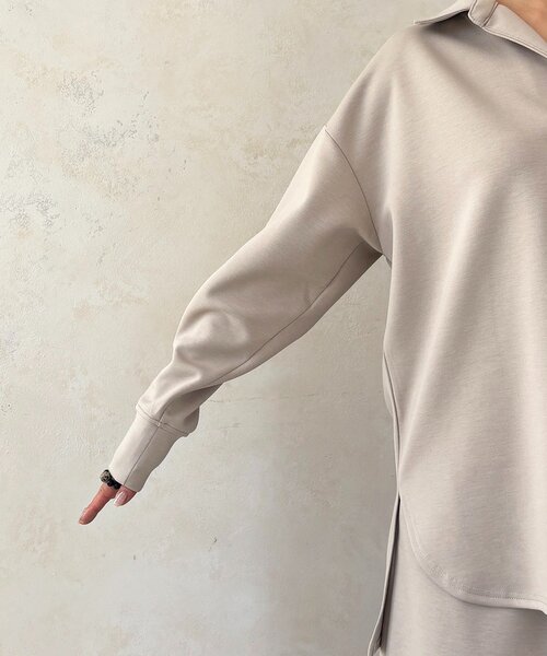 un dix cors（アンディコール）の「スキッパーセットアップ（ワンピース・レディース・アイボリー/グレイッシュベージュ/カーキ・FREE）」の16枚目の写真