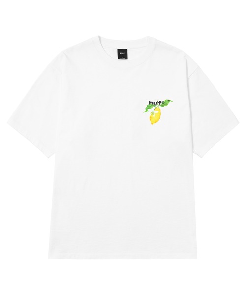 HUF(ハフ)の「SOUR LEMON TEE(Tシャツ/カットソー・メンズ・ブラック/ライトブルー/ホワイト/ネイビー/グレイッシュベージュ・S/M/L/XL/XXL)」の9枚目の写真