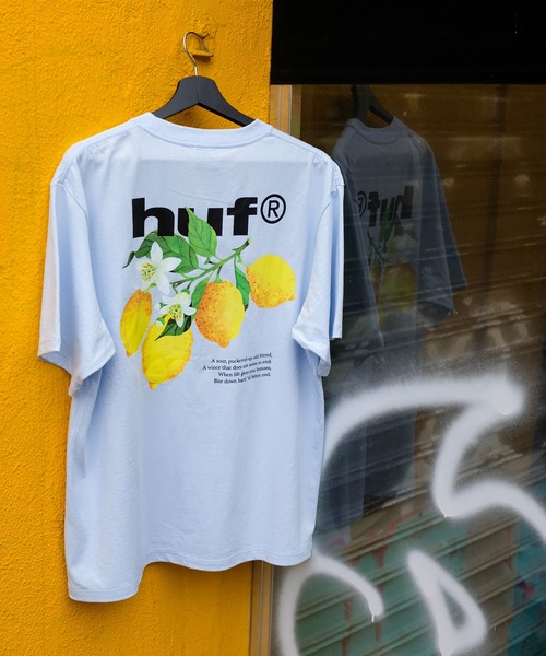 HUF(ハフ)の「SOUR LEMON TEE(Tシャツ/カットソー・メンズ・ブラック/ライトブルー/ホワイト/ネイビー/グレイッシュベージュ・S/M/L/XL/XXL)」の6枚目の写真