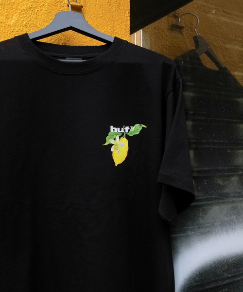 HUF(ハフ)の「SOUR LEMON TEE(Tシャツ/カットソー・メンズ・ブラック/ライトブルー/ホワイト/ネイビー/グレイッシュベージュ・S/M/L/XL/XXL)」の7枚目の写真
