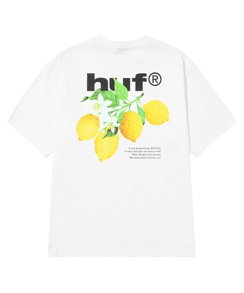 HUF(ハフ)の「SOUR LEMON TEE(Tシャツ/カットソー・メンズ・ブラック/ライトブルー/ホワイト/ネイビー/グレイッシュベージュ・S/M/L/XL/XXL)」の8枚目の写真