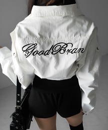 me+em select（ミームセレクト）の「【 ２color 】レタリングバックロゴスタンドカラーショートブルゾン ／ lettering back logo stand collar short blouson（ブルゾン）」