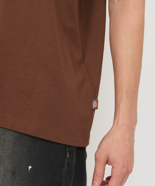 Dickies(ディッキーズ)の「Dickies/ディッキ-ズ トーリーTシャツ/ロゴTシャツ/半袖Tシャツ(Tシャツ/カットソー・メンズ・ホワイト/ブラウン・MEDIUM/LARGE/X-LARGE/SMALL)」の10枚目の写真