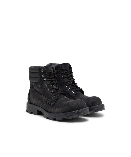 DIESEL（ディーゼル）の「メンズ レースアップブーツ D-HAMMER LACE UP（ブーツ・メンズ・ブラック系その他・42）」の2枚目の写真