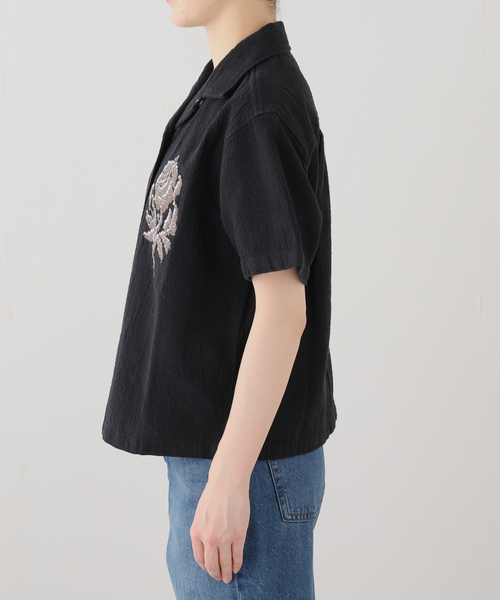 OBEY(オベイ)の「【OBEY / オベイ】 ROSES EMBELLISHED SS SHIRT(シャツ/ブラウス・レディース・ブラック・SMALL/MEDIUM)」の9枚目の写真