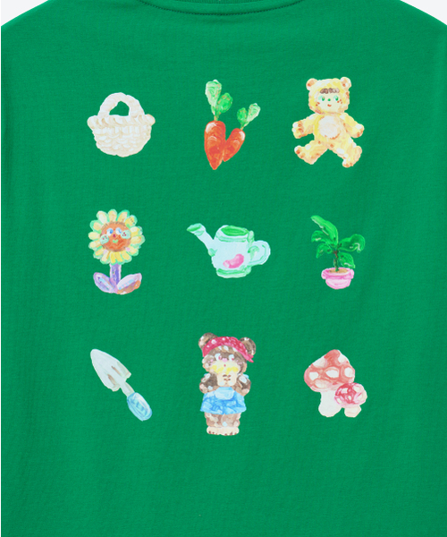 MUSINSA STANDARD KIDS（ムシンサスタンダードキッズ）の「[スロコースターコラボ] ガードナーズアイコンTシャツ [アイリッシュグリーン]（Tシャツ/カットソー・レディース・その他・120/140/150/160/130）」の8枚目の写真
