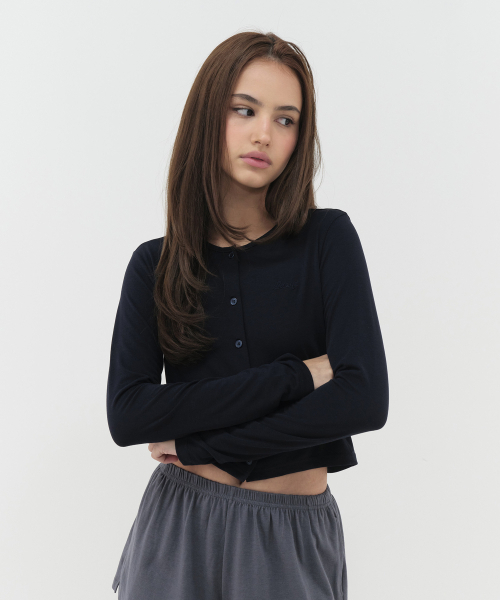 LAZYZ(レイジジ)の「クールライトサマーガーディガン(4色)(カーディガン/ボレロ・レディース・PINK/イエロー/ネイビー/オリーブ・FREE)」の7枚目の写真