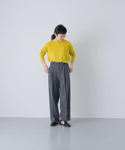 かぐれ(カグレ)の「ドライコットンルーズカットソー(Tシャツ/カットソー・レディース・ブルー/イエロー/ピンク・FREE)」の5枚目の写真