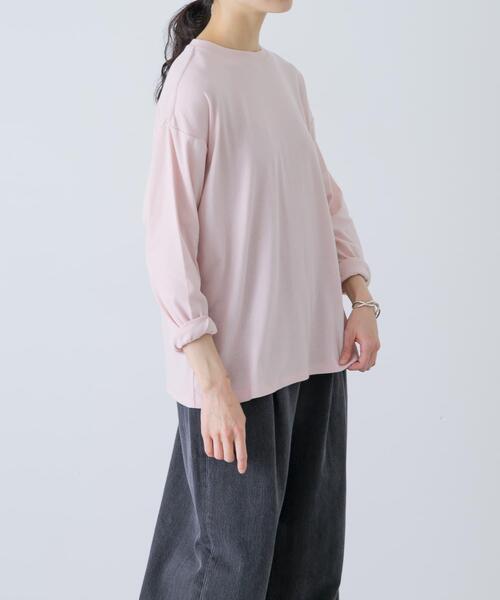 かぐれ(カグレ)の「ドライコットンルーズカットソー(Tシャツ/カットソー・レディース・ブルー/イエロー/ピンク・FREE)」の20枚目の写真