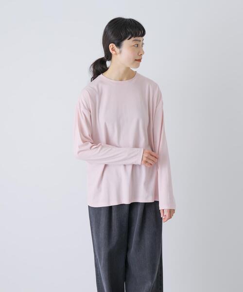 かぐれ(カグレ)の「ドライコットンルーズカットソー(Tシャツ/カットソー・レディース・ブルー/イエロー/ピンク・FREE)」の21枚目の写真