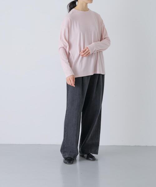 かぐれ(カグレ)の「ドライコットンルーズカットソー(Tシャツ/カットソー・レディース・ブルー/イエロー/ピンク・FREE)」の22枚目の写真