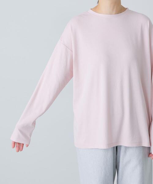 かぐれ(カグレ)の「ドライコットンルーズカットソー(Tシャツ/カットソー・レディース・ブルー/イエロー/ピンク・FREE)」の12枚目の写真