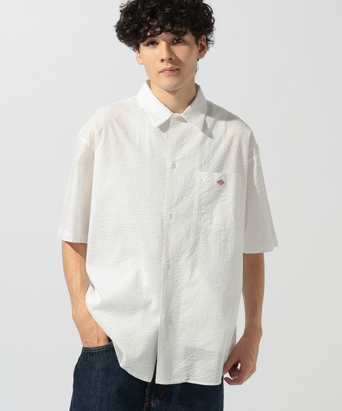 DANTON(ダントン)の「【DANTON(ダントン)】半袖シャツ(シャツ/ブラウス・メンズ・オフホワイト/ブラック・LARGE/MEDIUM)」の5枚目の写真