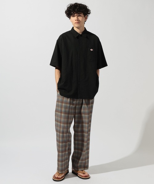 DANTON(ダントン)の「【DANTON(ダントン)】半袖シャツ(シャツ/ブラウス・メンズ・オフホワイト/ブラック・LARGE/MEDIUM)」の6枚目の写真